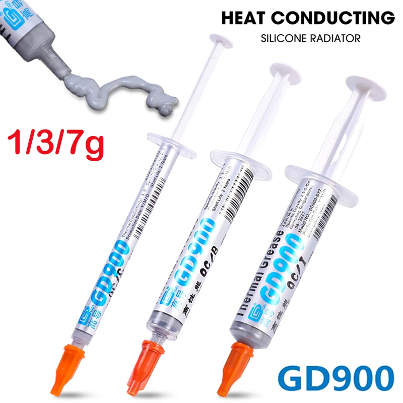 GD900 1g 3g 7g Thermal Grease Heatsink GD900 Thermal Paste For Cpu BR7 Processors Heatsink Plaster Water Cooling Cooler