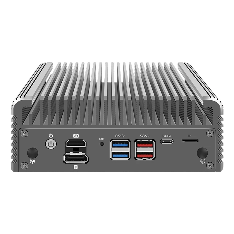 جهاز توجيه جدار الحماية الناعم من الجيل الثاني عشر ألدر ليك 2.5G I7 1265U I5 1235U 6x I226-V جهاز كمبيوتر صغير بدون مروحة Proxmox