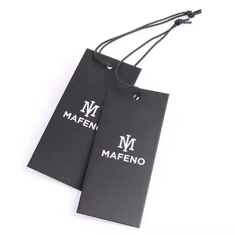 Custom..pieces.Luxury High Quality Garment Label Custom Printed Logo Hang Clothing Shoes Bags Packaging Made from Clo