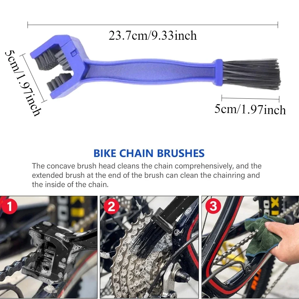 MIRAVEXL Nass-Ketten-Schmiermittel mit Reinigungsset, Fahrrad-Wartungsset für Rennrad- und Mountainbike-Kettenpflege – Detail 4