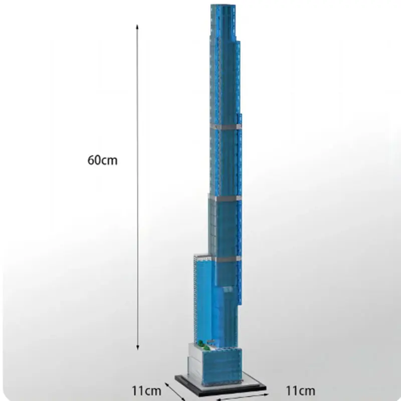 Torre de Parque Central de MOC-127520, montaje Modular, moderno, puzle, adorno