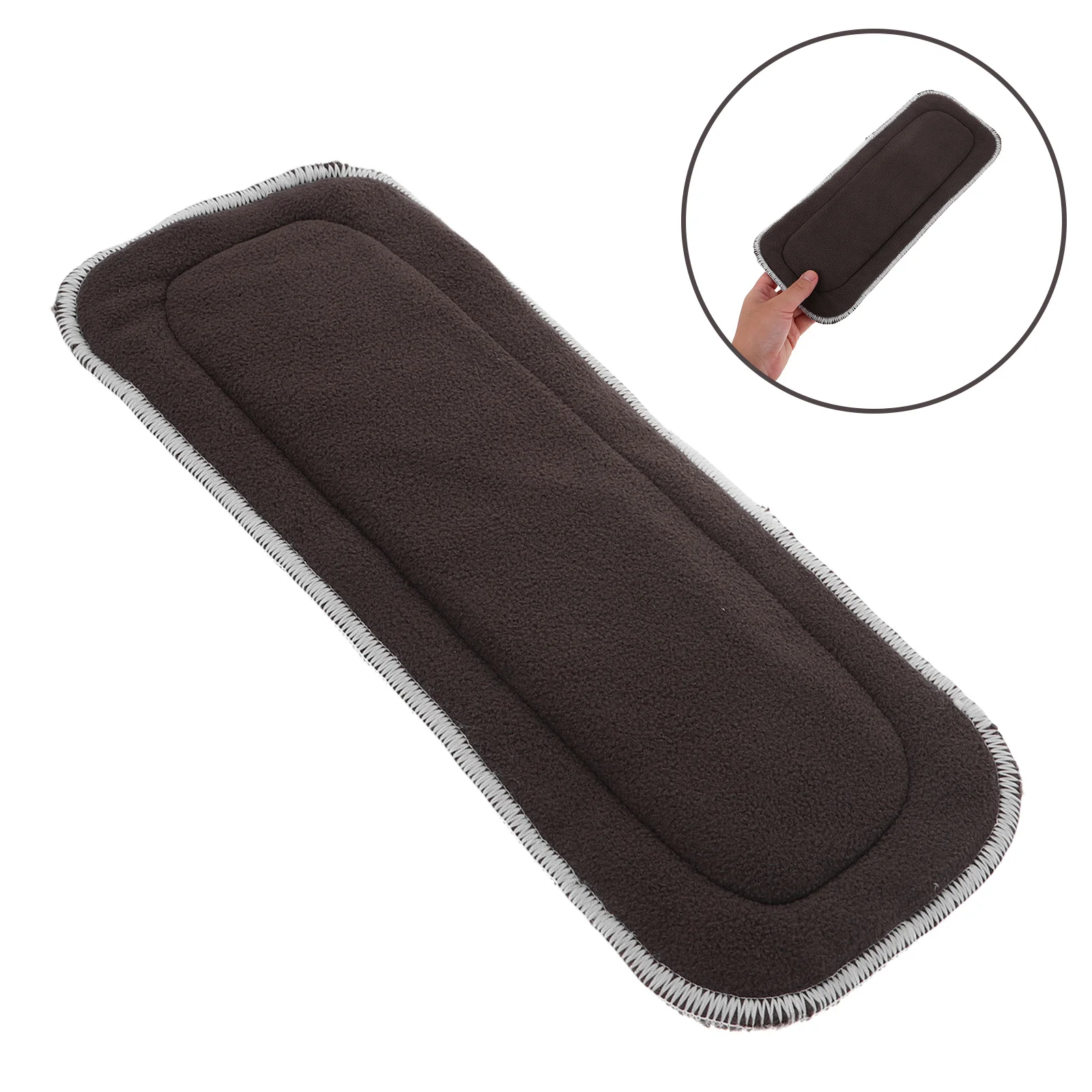 4 قطعة-حفاضات جافة إدراج 5-Layer الخيزران الفحم ستوكات ماصة قابلة لإعادة الاستخدام قابل للغسل بطانات لحفاضات الطفل القماش