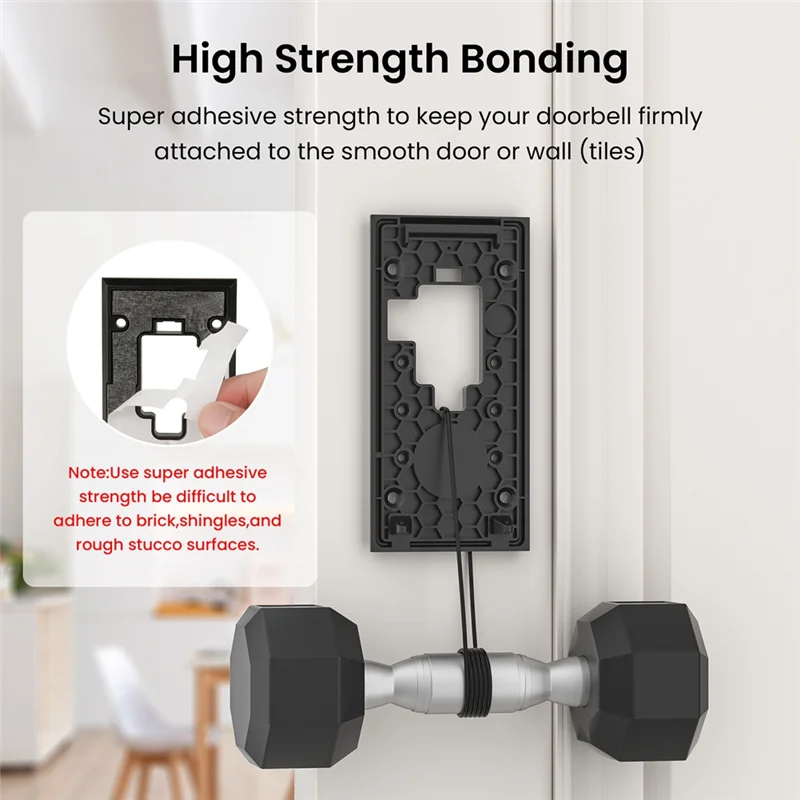 No-Drill Video Doorbell Mount For Ring Video Doorbell(2020 Release),Doorbell Mounting Holder Accessories-ABHG