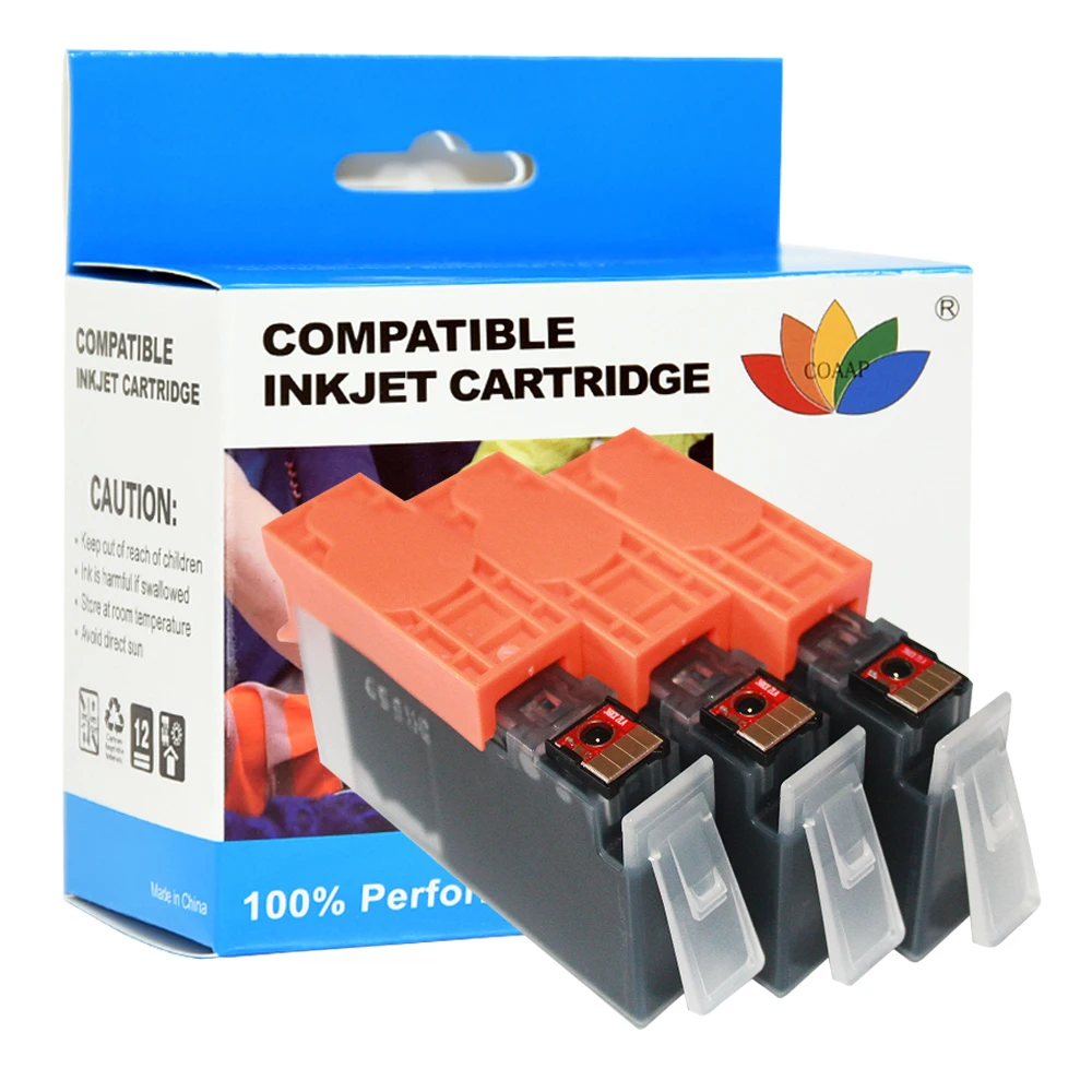 3x Compatible Black Ink Cartridges For HP 364 Photosmart 5510 5520 Deskjet 3070A 3520 Officejet 4610 4620 4622 inkjet Printer