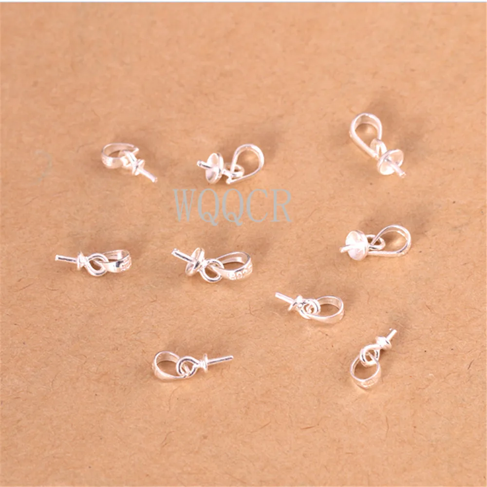 

50PCS/Lot DIY Jewelry Accessories 925 Silver Label Piercing 925 Lettering Needle Suitable For Pearl Jewelry Necklace Pendant