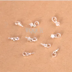 50PCS/Lot DIY Jewelry Accessories 925 Silver Label Piercing 925 Lettering Needle Suitable For Pearl Jewelry Necklace Pendant