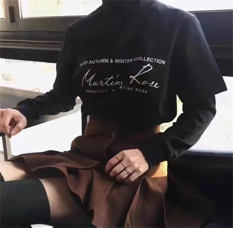 

Футболка большого размера MARTINE ROSE, модная спортивная футболка для мужчин и женщин 1:1, футболка высокого качества, топы, футболка