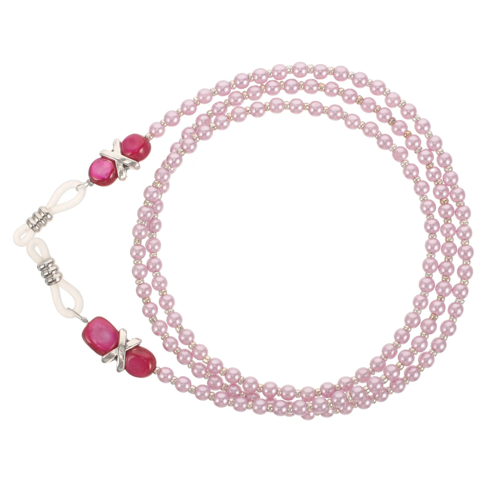 

Glasses Chain Eyewear Strap Beaded Imitation Pearl Violet Travel Accessories Women Sunglasses Lanyard Holder Necklace