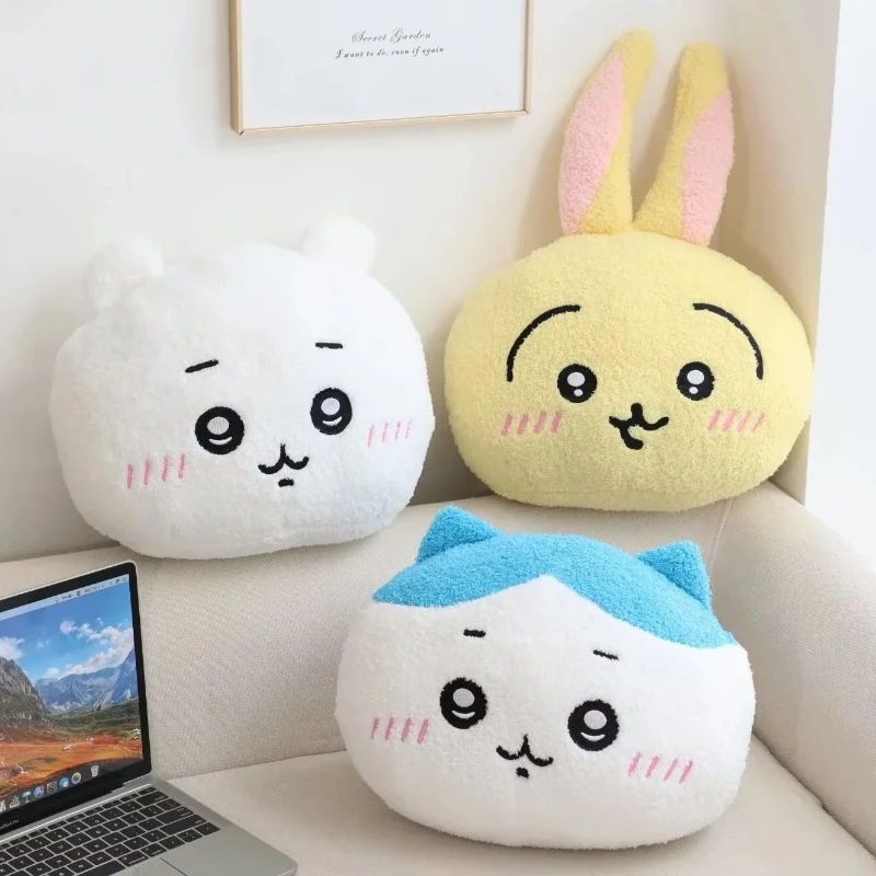 

40cm Anime Chiikawa Lovely Soft Stuffed Usagi Hachiware Throw Pillow Sofa Back Cushion Home Decoration Birthday Gifts Toy