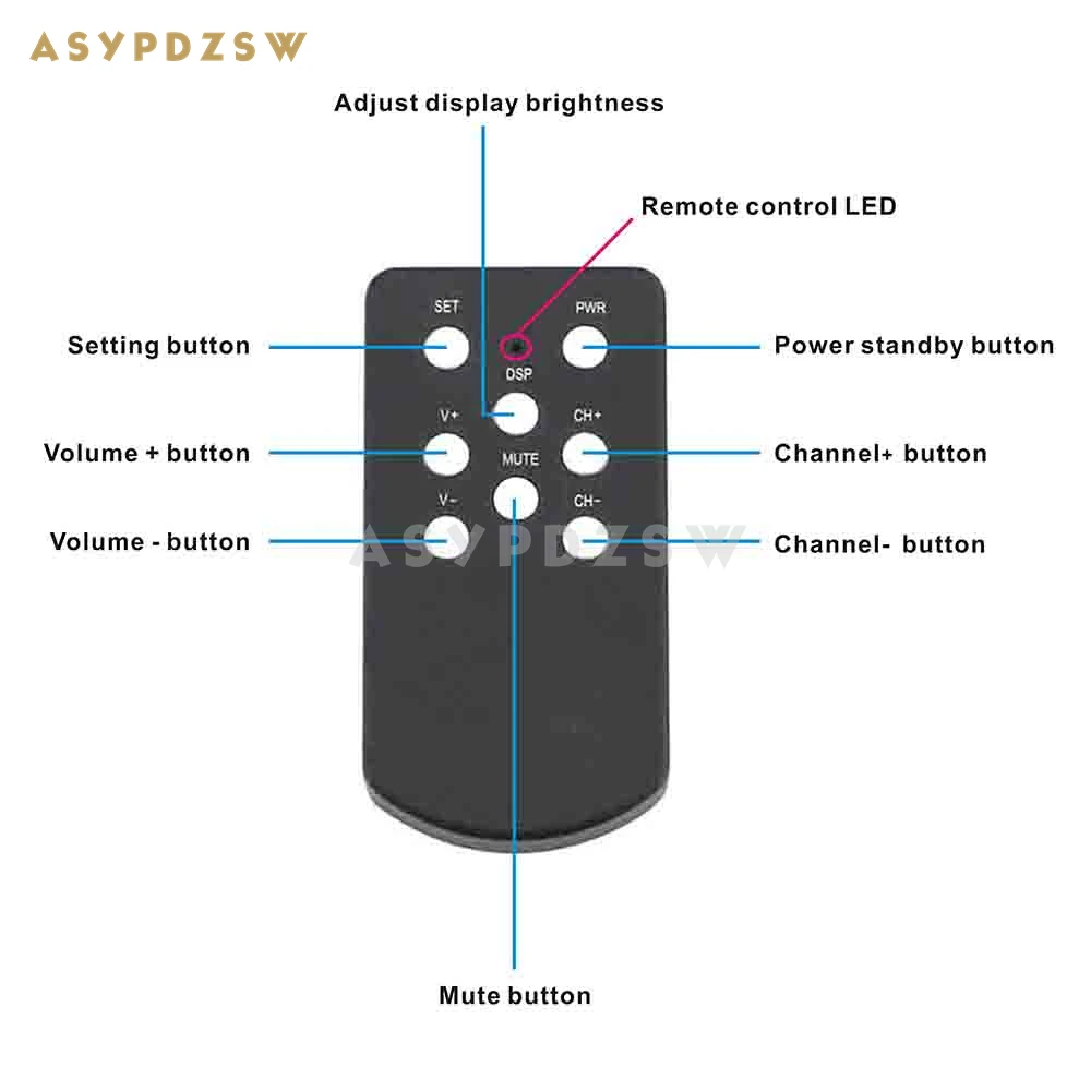 

BZ3875 Aluminum shell amplifier remote controller universal learning remote control