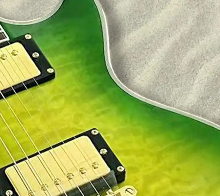 1959’ Slash Anaconda-Burst Gradient Green Electric Guitar 6-string Body Tuners High Standard Guitarra in Custom Shop