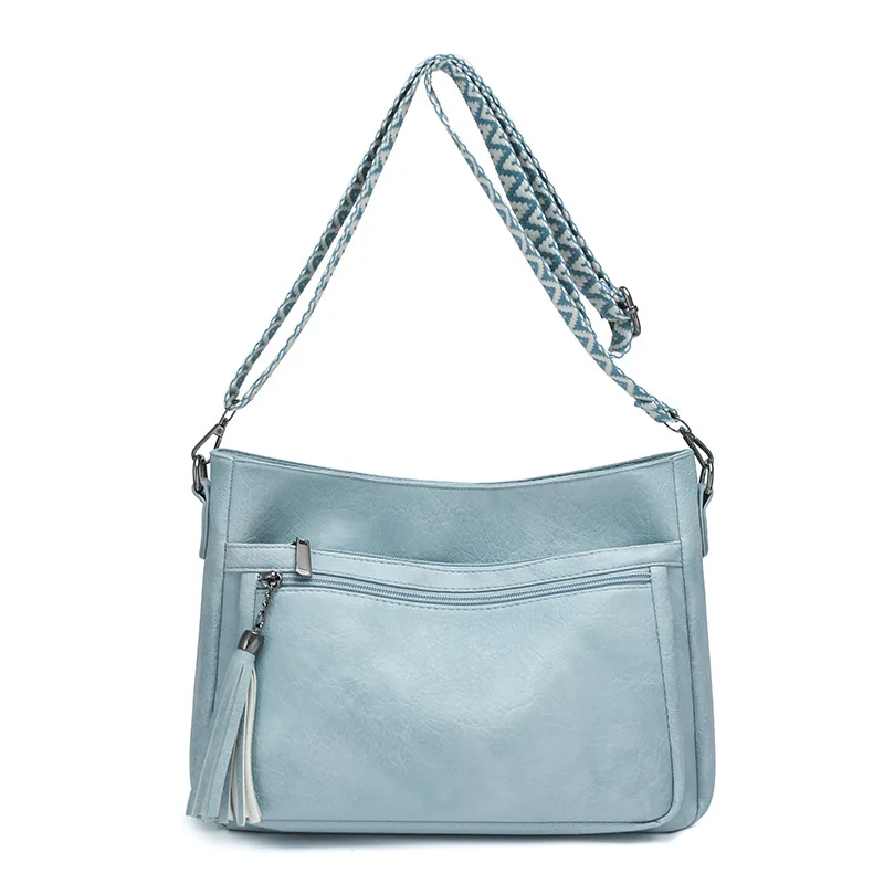 

Women's Soft Leather Shoulder Bag Convertible Crossbody Daily Casual Handbag Detachable Strap