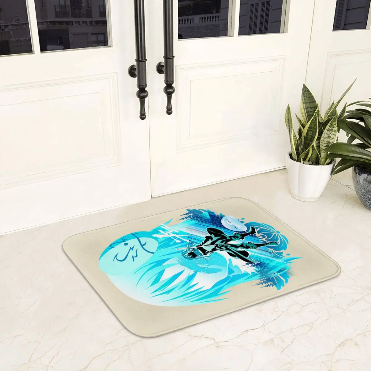 لقد حصلت على تجسدت كسابق أنيمي عدم الانزلاق ممسحة الكلمة حصيرة المياه النفط برهان السجاد البساط لمدخل المطبخ المنزل مسند القدم الحصير