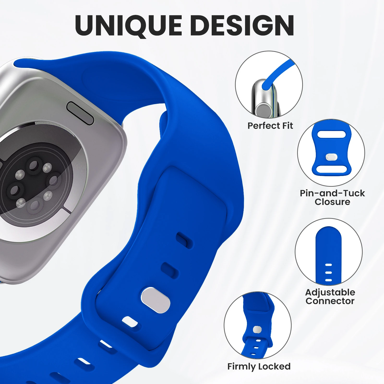 Apple Watch用シリコンバンド 44mm 45mm 40mm 41mm 42-38mm 45mm スポーツブレスレット iWatchシリーズ 10 9 8 7 6 5 4 3 SE 9 Ultra 2対応