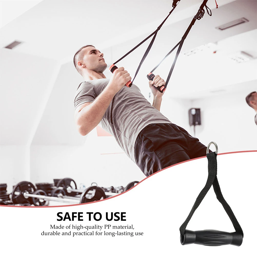 

1pc Sturdy Plastic Fitness Ergonomic Triceps Handle For Resistance Bands Home Gym Use Durable Exercise Handle For Pulling Down