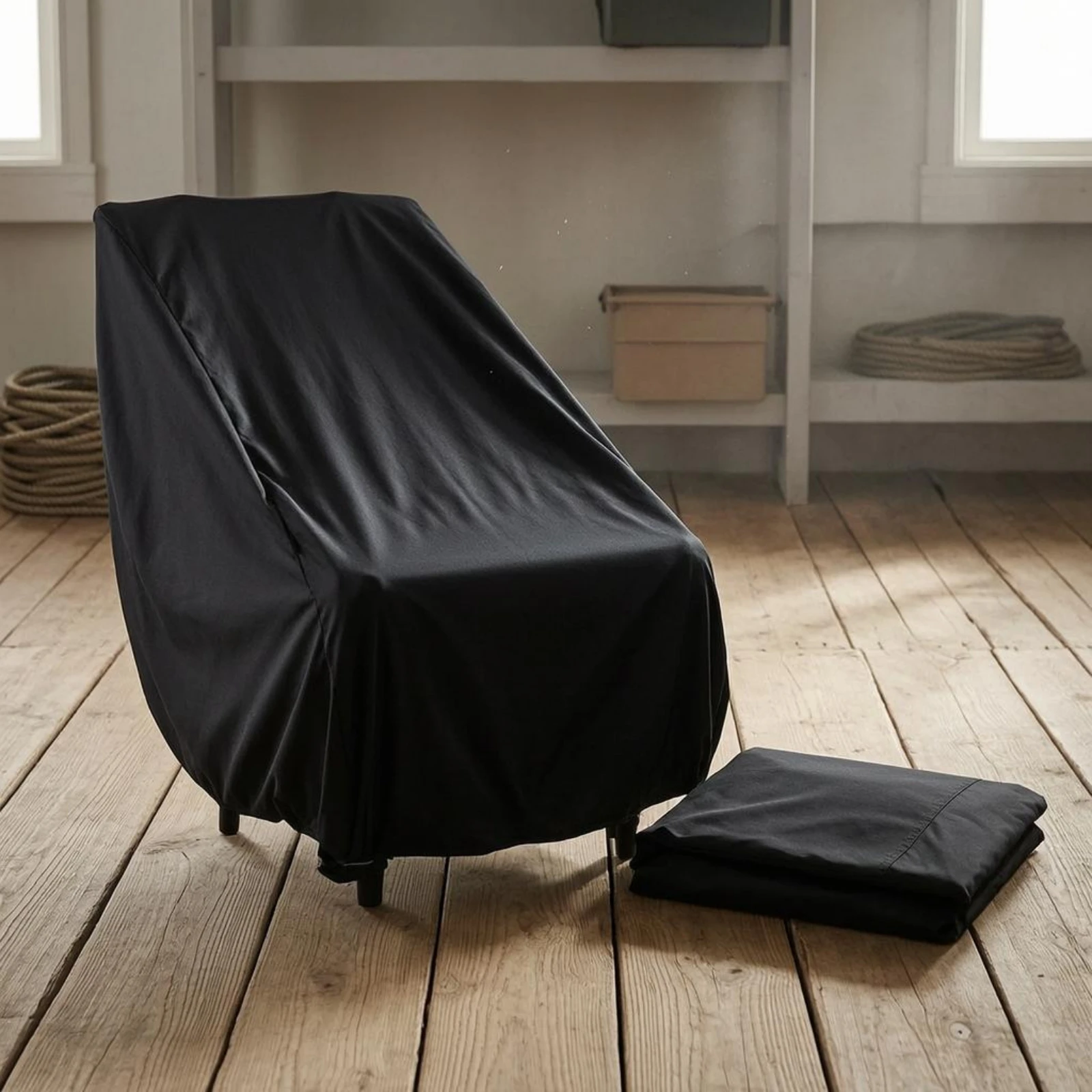 Durable Fitted Boat Seat Cover 420D Oxford Drawstring Closure Chair Protector for Captain Mariner Seat