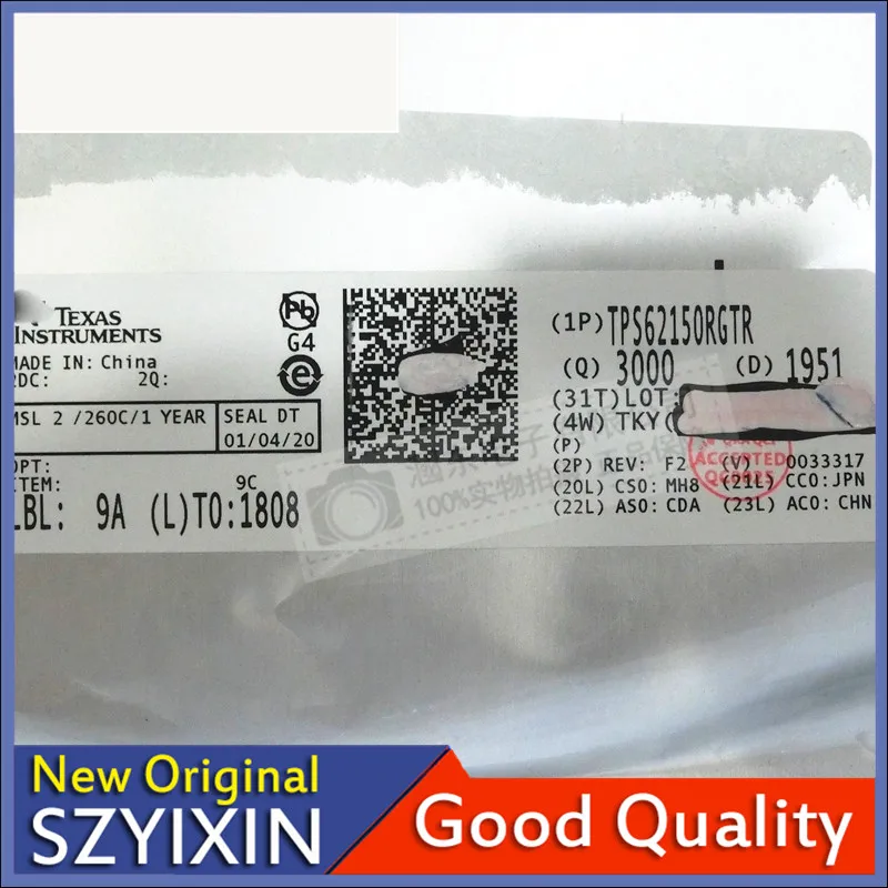 10Pcs/Lot New Original silk screen TPS62150RGTR TPS62150 Qfn16 Switching Regulator 3-17V 1A SD Cnvrtr Good Quality  In Stock