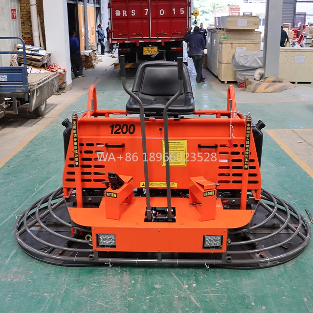 Gran oferta, máquina de paleta eléctrica para montar, pulido de hormigón, helicóptero de 1200mm para construcción de carreteras