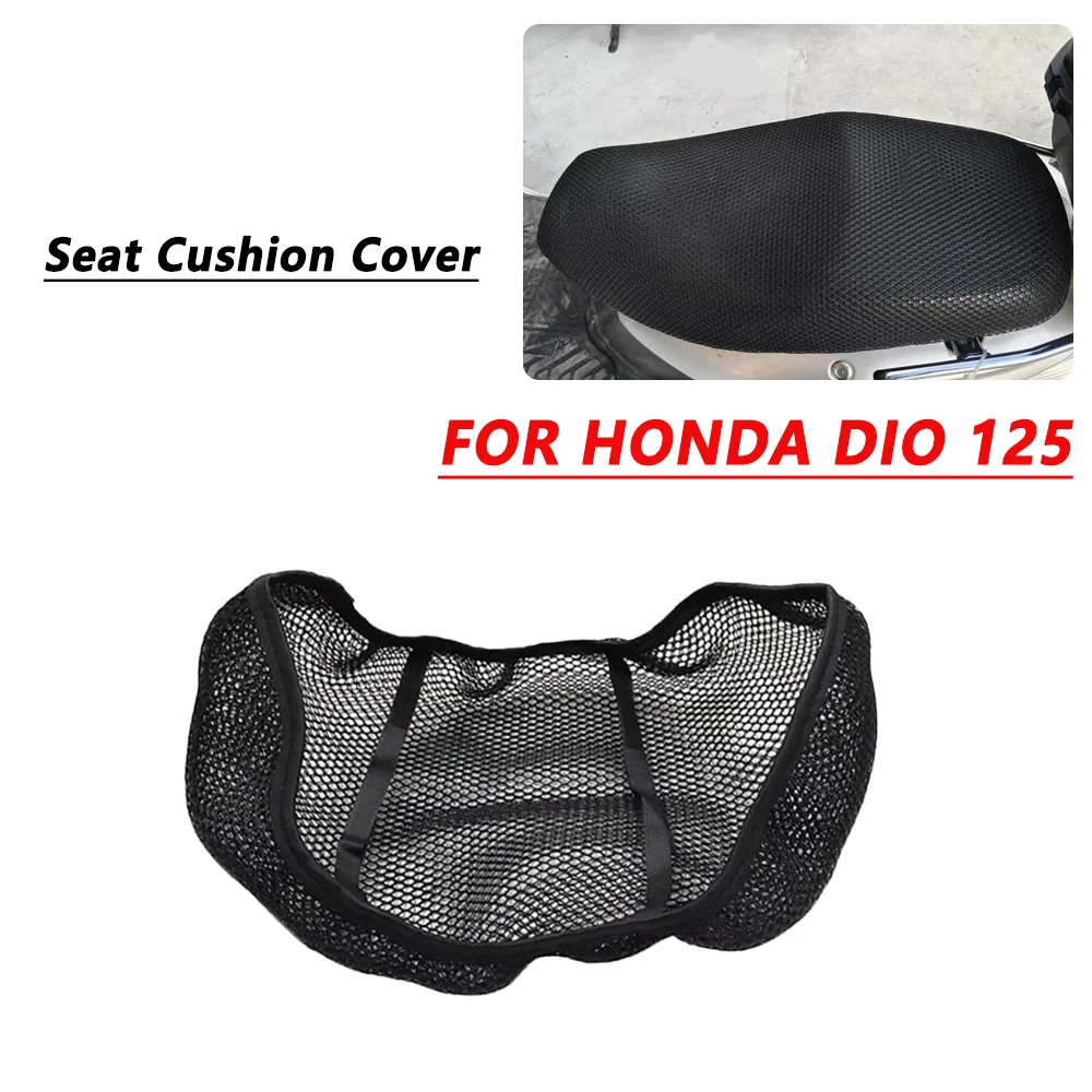 

For HONDA DIO125 DIO 125 3D Mesh Motorcycle Seat Cover Breathable Seat Pad Anti-slip Mesh Design UV Protection