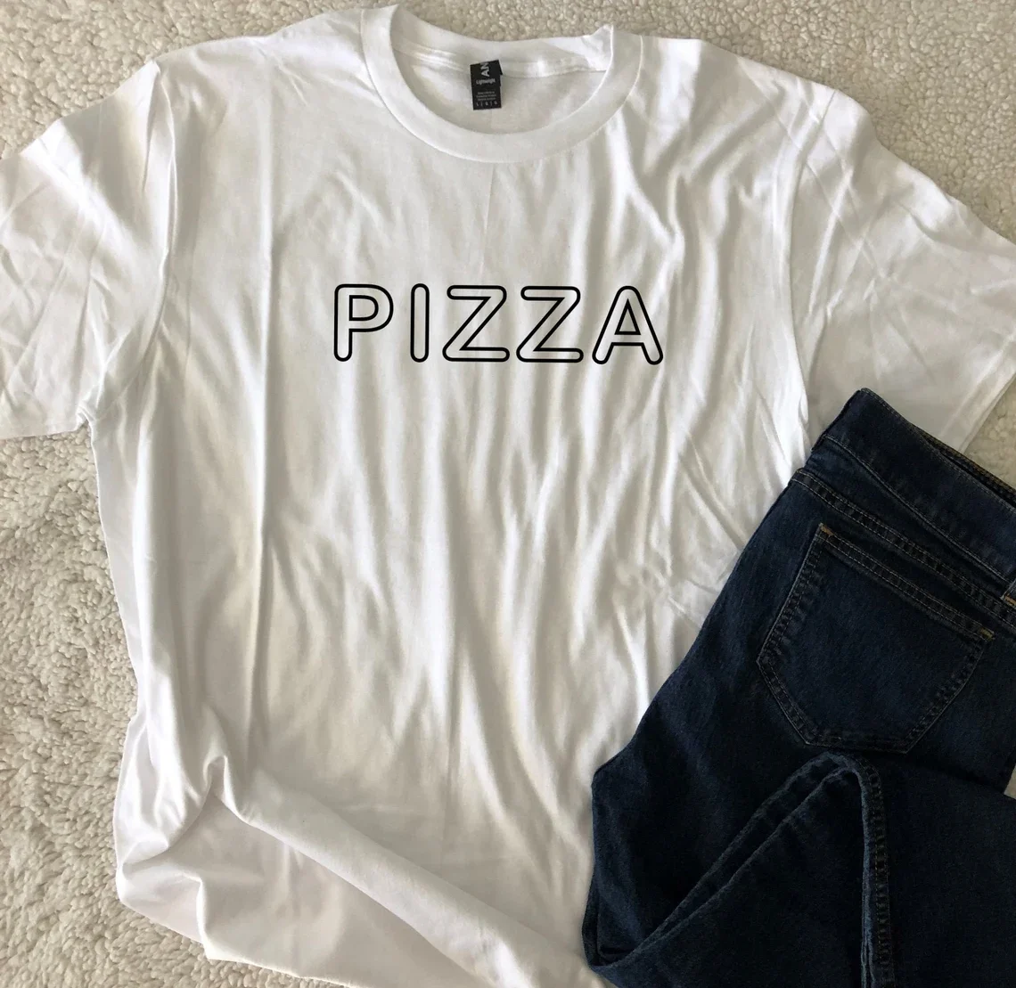 Skuggnas Pizza T-Shirt Teen Punk Funny Food t shirt Short Sleeved Fashion Tumblr Cotton t shirts Drop Shipping