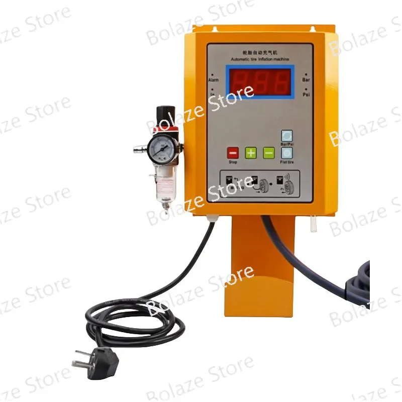 Automatic Auto Tire Shop Inflator Pump Auto Repair Shop Wall Tire Digital Display Air Injection Machine Air Filler