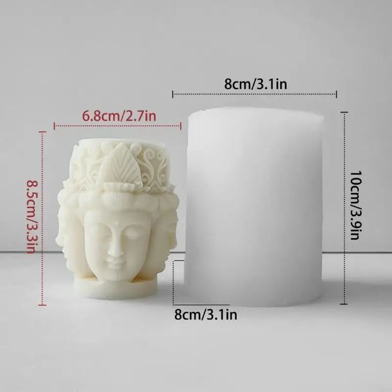 

Buddhas Silicone Mold DIY 3D Gypsum Epoxy Resin Ornaments Making Buddhas Soap Mould Home Handicraft Decor