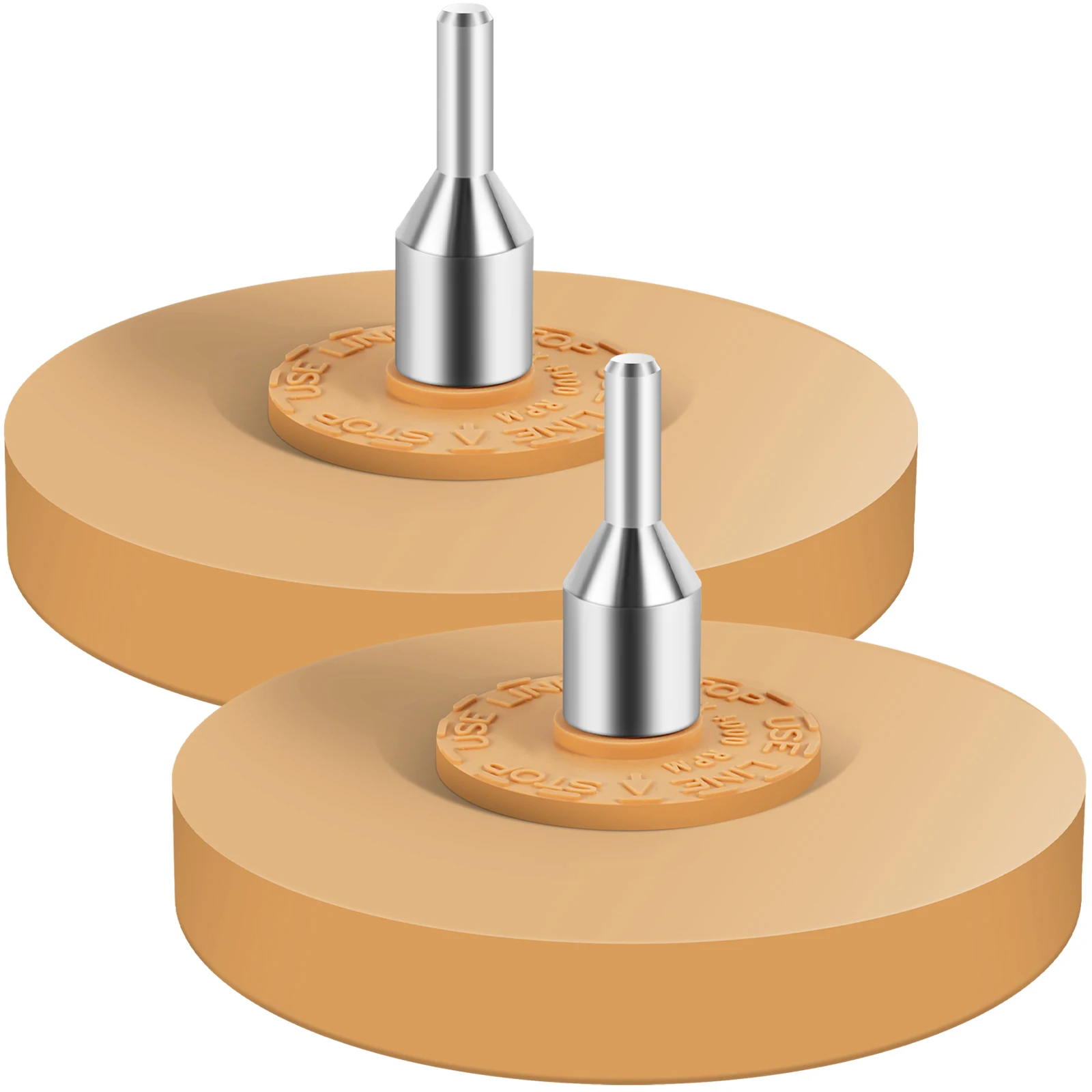 2Pcs Decal Remover Eraser Wheel 4inch Rubber Wheel Decal Removal Tool with Adapter Multi Purpose Rubber Eraser Wheel Safe Eraser