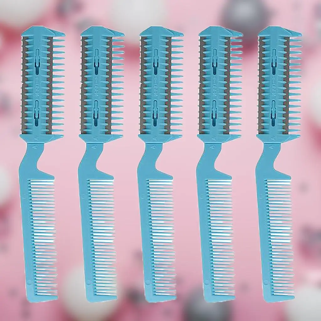 면도기 빗 헤어 커터 빗 양면 헤어 숱 빗 5개 세트, 훌륭함