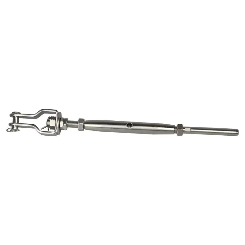 AT19-Wire Rope Cable Tightener Closed Body Jaw Turnbuckle Bolt Length Adjuster Clamp