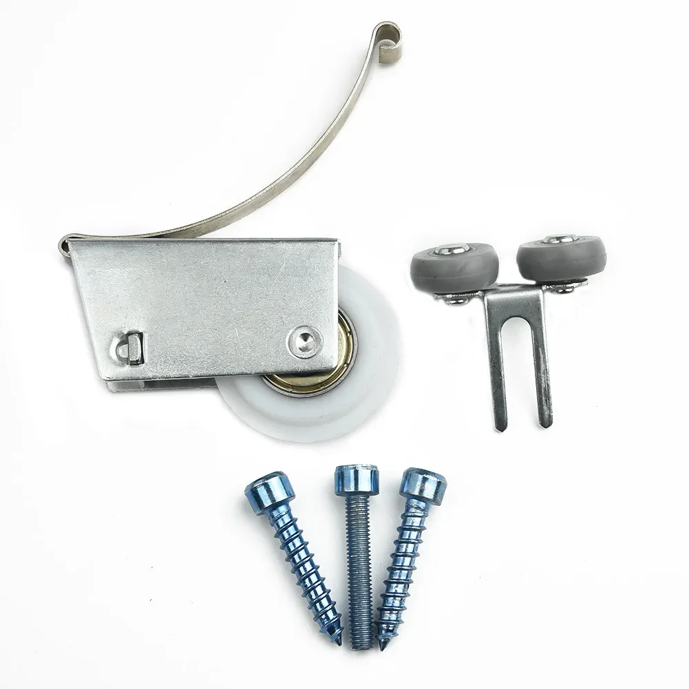 Útil Roller Wheels Kit para Guarda-Roupa, Porta de Ferro Inferior Set, Guarda-Roupa Superior, Silêncio Fittings, Brand New
