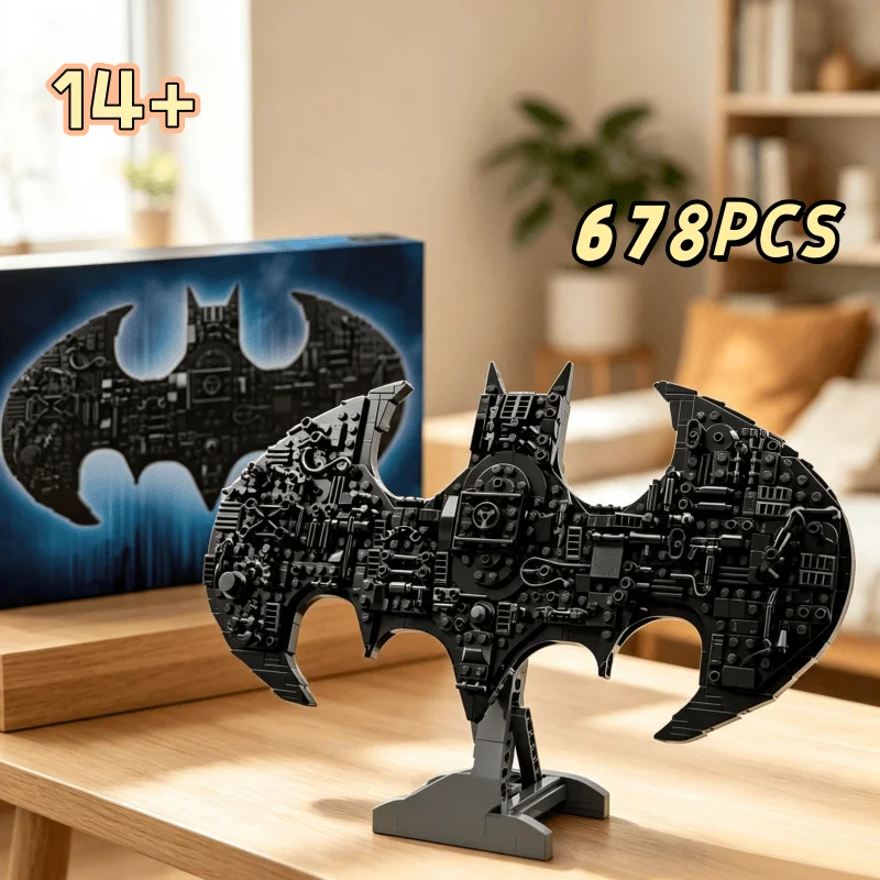 2026 New Arrival 678PCS Hero Series Display Mask Emblem Model 3D Wall Decor Building Blocks Toys Creative Christmas Gifts