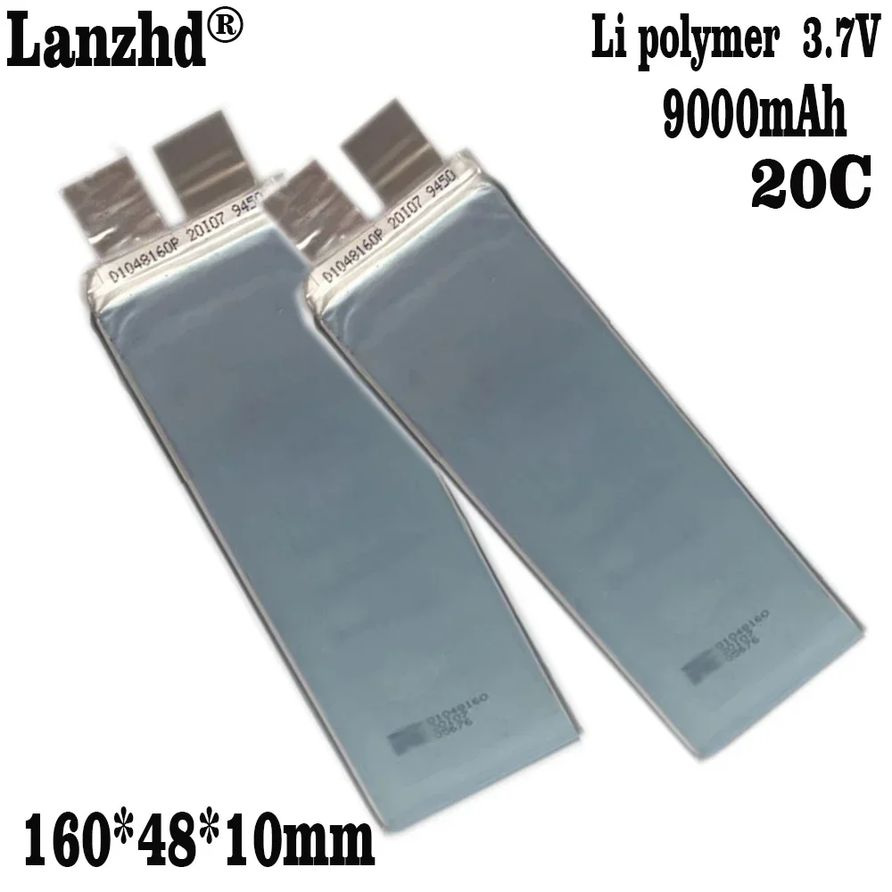 1-10pcs 3.7V Li ion Battery 40C Cell for Spot welder model plane 1048160 New Li-Polymer Rechargeable 3.85V 9000mAh