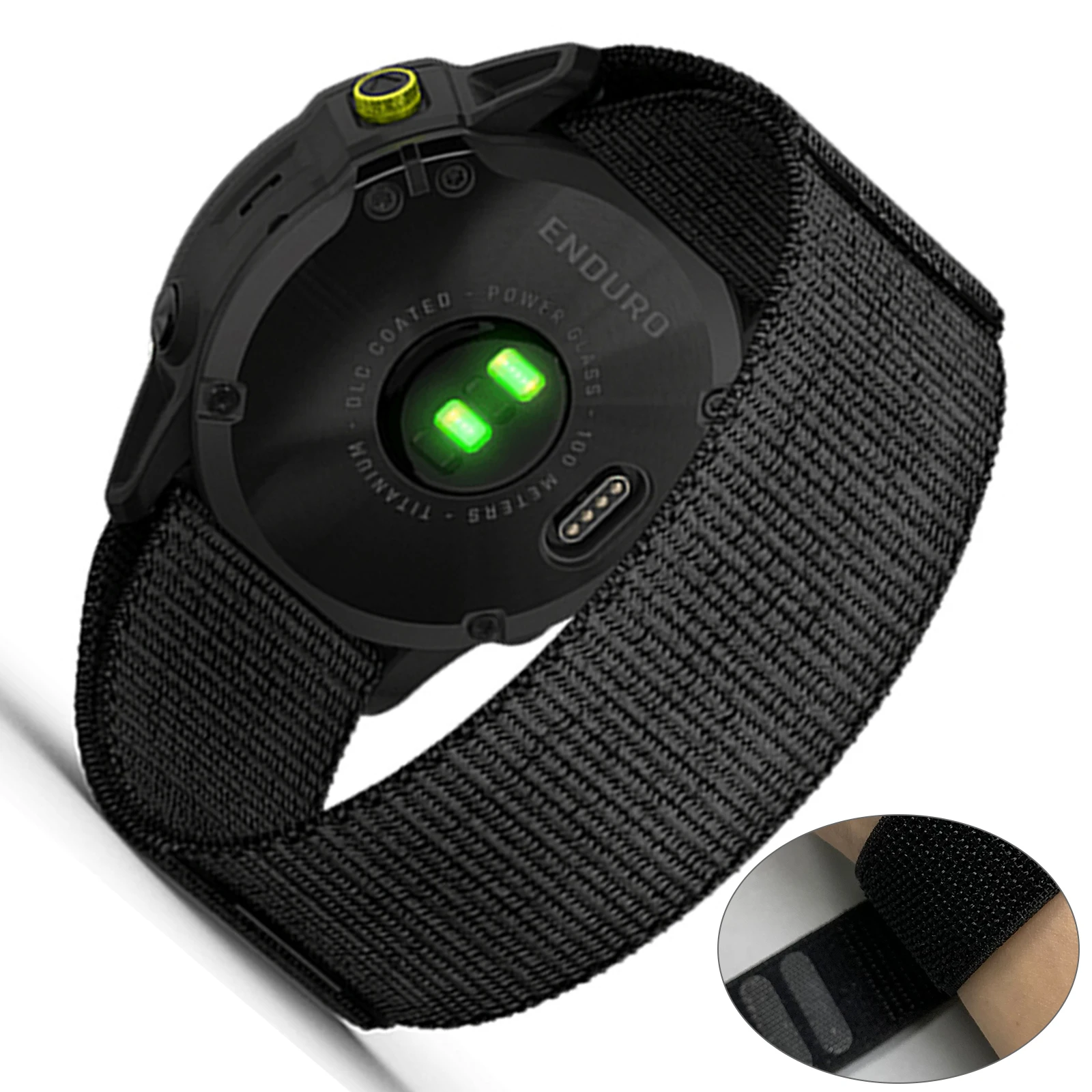22mm 26mm Nylon Watchband For Garmin Fenix 9 8 E 7 7X 6X Pro/Epix Pro Gen2 47mm 51mm/Enduro 2 3 4/Forerunner 970 Hook Loop Strap