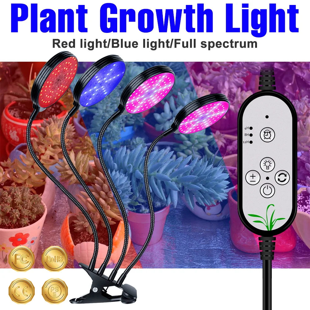 

Full Spectrum LED Grow Light Hydroponics Growing System Phytolamp For Plants Flower Seeds Indoor Cultivation Seedling Growbox