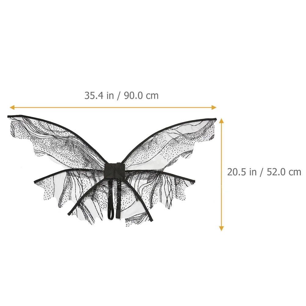 

1 set Wings Costume Set Fairy Angel Butterfly Lightweight Wings For Adults Cosplay Party Beach Halloween Role Play Decor