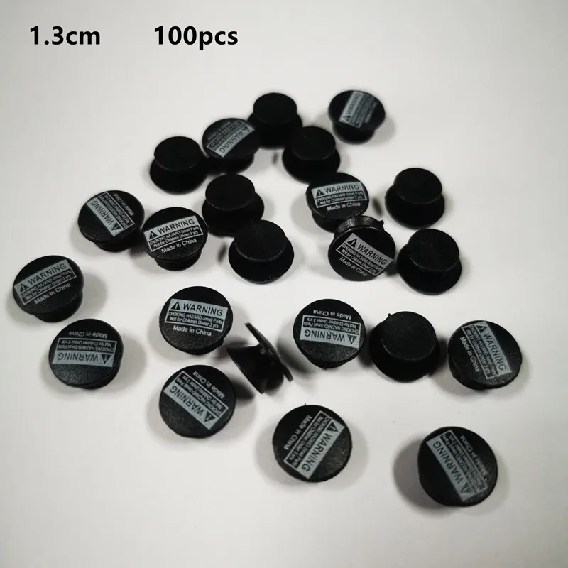 50pcs 100pcs Plastic Buckles 1.2/1.3cm Black Buttons Tapered Buckle Shoe Decorations Shoe Charms Buckles DIY Accessories