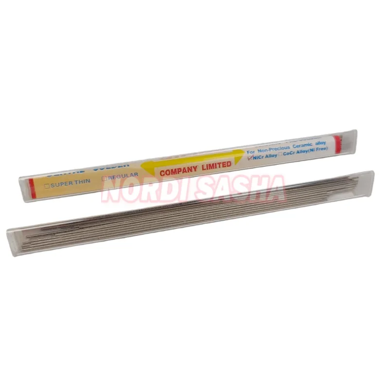 

1-трубный стоматологический лабораторный сварочный стержень из сплава NiCr/кор, высокотемпературный сварочный стержень для пайки PFM, стоматологический припой