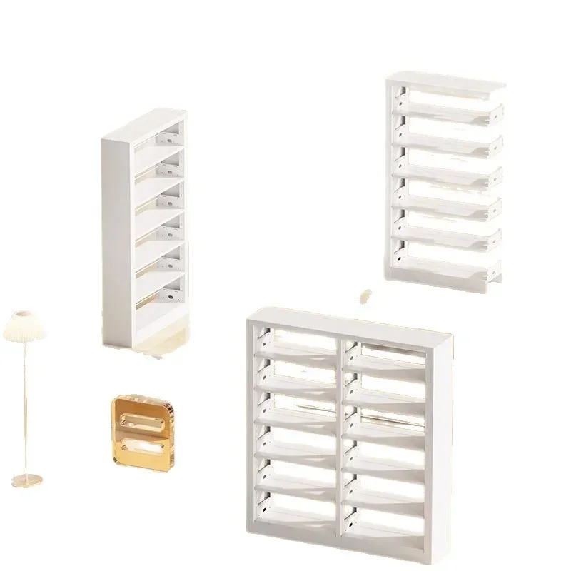 

Steel simple modern children's bookshelf, push-pull shelf, home floor living room study picture book rack