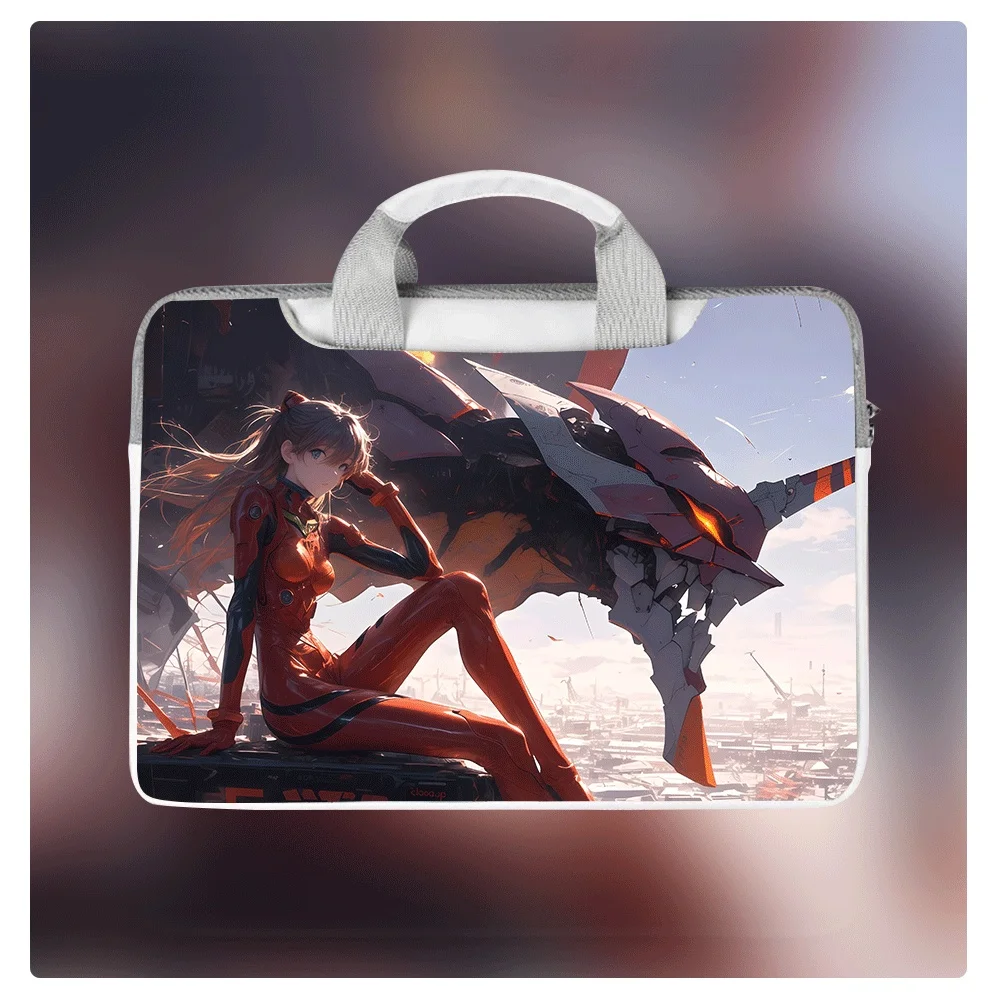 

Сумка-портфель для ноутбука «Аниме» с персонажами ЕВА-01 и ЕВА-02, 13.3, 14, 15.6 дюймов, повседневная, портативная, водонепроницаемая, через плечо