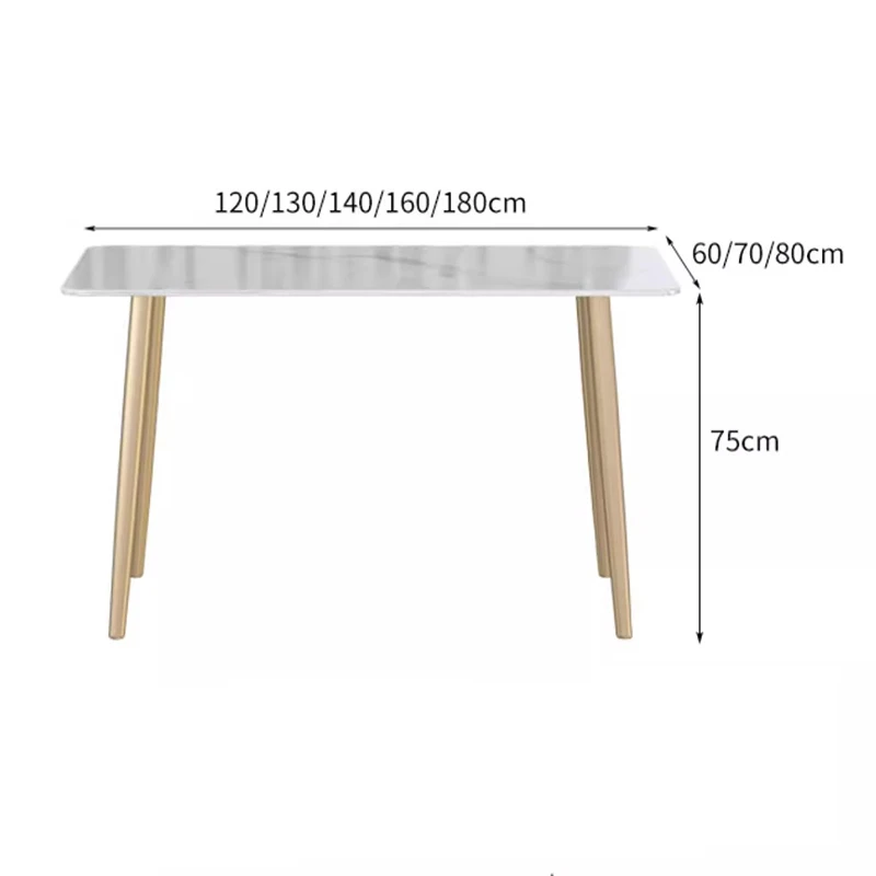 Luxury White Dining Tables Office Metal Free Shipping High Coffee Tables Entryway Waterproof Muebles De Cocina Home Furnitures