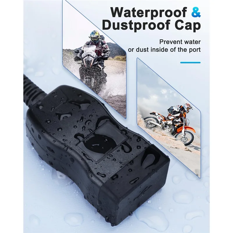 

Trending Motorcycle USB Charger With Voltmeter USB-A+Type-C Motorcycle Charger Motorcycle Phones Fast Charger