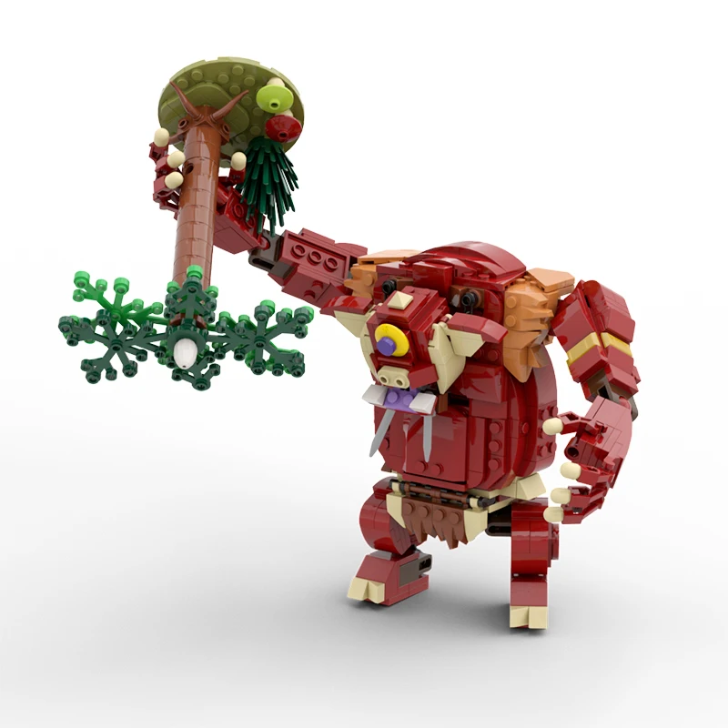 MOC Game Series Zeldaed Hinoxed Forest Ogre Giant Monster Building Blocks Brickheadz Action Figure Bricks Toys