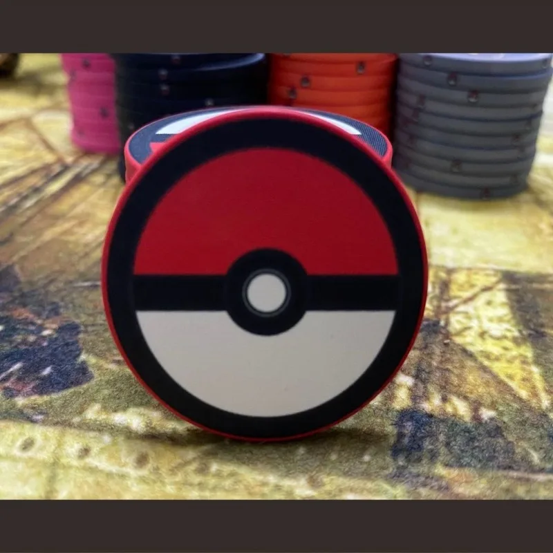 Pokemon peripherals, high-end ceramic chips, high-end poker chips, poker room special 39/43mm chip coins, collection gifts