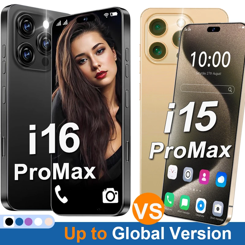 Unlock i16ProMax Vs i15ProMax Smartphone for Android,6.9