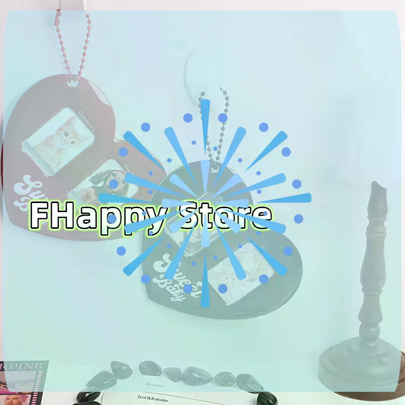 [MA]Love Heart Idol Photo Sleeves Pendant Card Holder Photocards Film Protector Photo Pocket[MA]