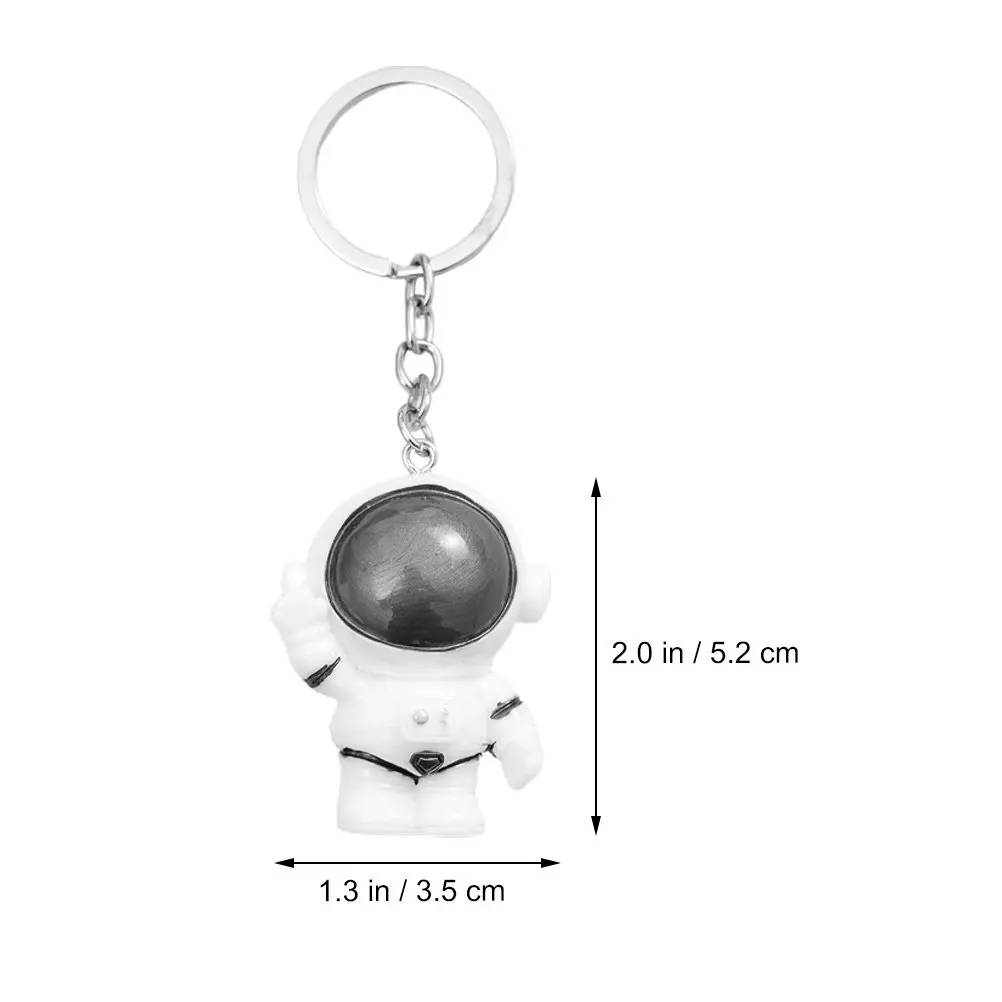 Spaceman Keychain Set 3pcs – Resin Astronaut Keychains for Keys Bags Cars, Cute Durable Design