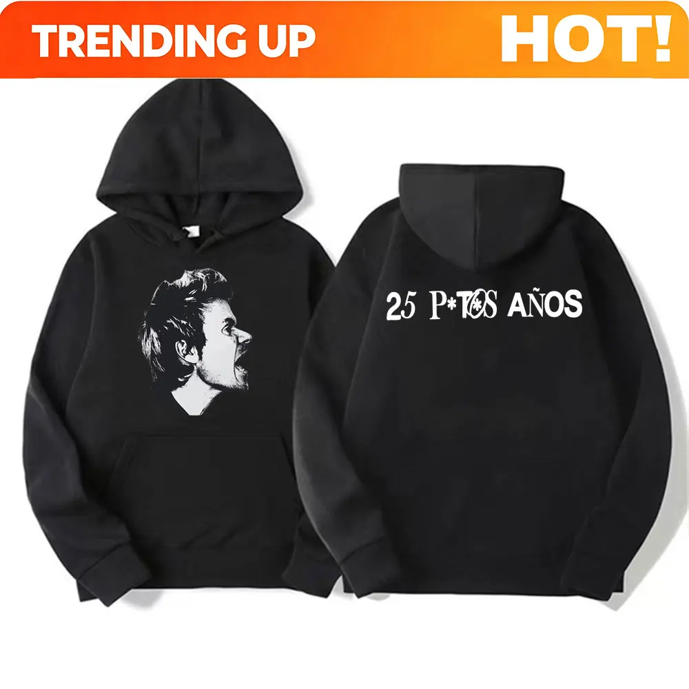 Customization Dani Martín Concierto 25 Años Album Pullovers Men Women Vintage High Street Hip Hop Hoodies Casual Fleece Bodywarm