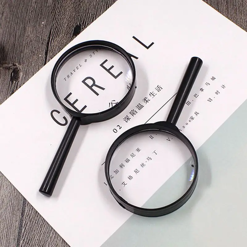 1PC Magnifier 60mm Handheld 5X Magnifier Magnifying Glass Len Loupe Magnifying Loupe Magnifiers For Reading Jewelry