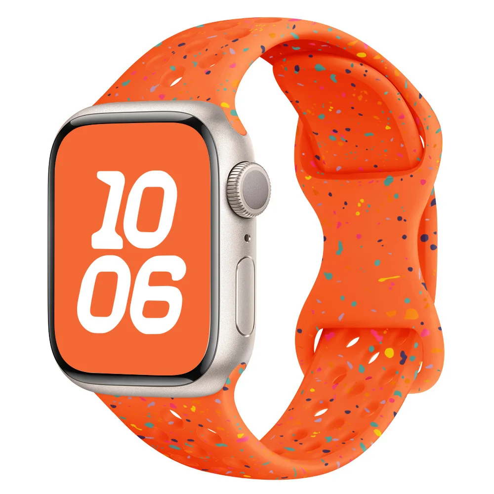 Sport-Silikonarmband für Apple Watch Band Ultra 4 3 2 49mm 46mm 42mm 45mm 44mm 41mm Armband IWatch Series 12 11 10 9 8 7 6 SE3