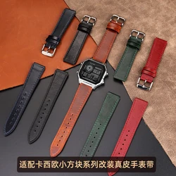 For Casio Casio Watch AE1200/1300/1000/A158W/f91w/AE-1200W A158/159/168 Modified Retro Vintage Genuine Leather Strap 18mm